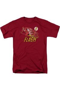 Футболка с коротким рукавом для взрослых DC Comics Flash Crimson Comet Gildan