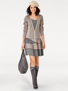 Платье из джерси цвета тауп Heine