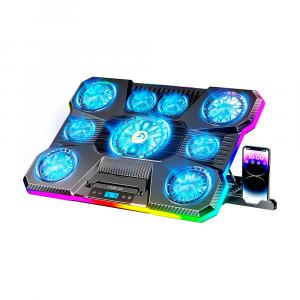 Охлаждающая подставка для ноутбука ChillCore A21, 15.6"-19.3", RGB, 9 вентиляторов, черный