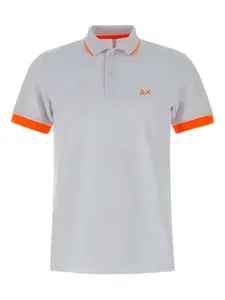 Хлопковая рубашка-поло Sun68, нейтральный