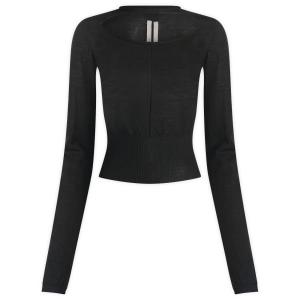 Укороченный пуловер Rick Owens, черный