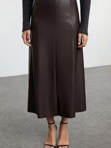 Юбка Trendyol, темно-коричневый