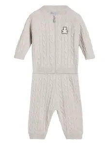 Брюки с косами Brunello Cucinelli Kids, серый
