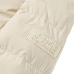 Пуховик унисекс экрю MLB