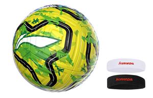 LINING Размер 5 футбольный мяч TPU бесшовный термосварной унисекс желто-зеленый