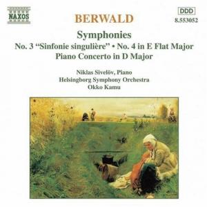 CD диск Berwald / Kamu / Sivelov / Helsingborg Sym Orch: Symphony 3 & 4