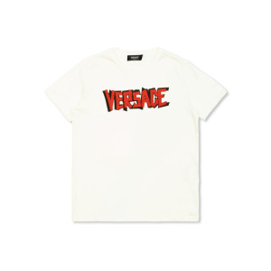 Versace Kids футболка с логотипом, белый