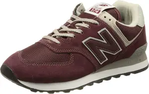 Мужские кроссовки New Balance 574 Core, белый/бордовый