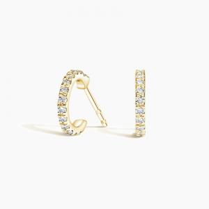 Серьги-Хагге с бриллиантами Pavé Lab Brilliant Earth