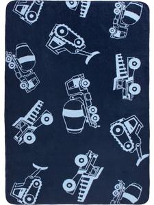 Erwin Müller Детское одеяло из жаккардовой хлопчатобумажной ткани темно-синего цвета