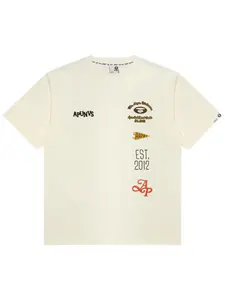 Футболка с принтом Aape By A Bathing Ape, бежевый