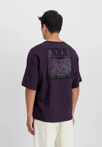 Футболка с принтом «берлинские конфеты» Alpha Industries, Plum