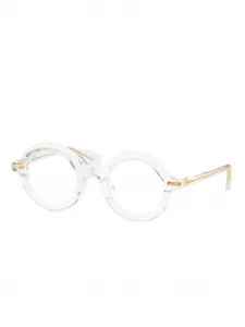Очки в круглой оправе Masahiro Maruyama, белый