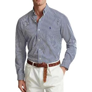 Хлопковая рубашка Polo Ralph Lauren, синий