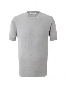 Вязаная футболка Brunello Cucinelli, серый