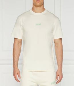 Футболка HUGO Diqitee Comfort fit, кремовый