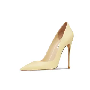 Тонкий каблук Женские высокие каблуки Suyymakk Желтый Матовый