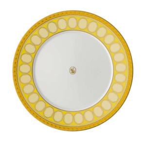 Swarovski x SIGNUM Jonquil Тарелка для завтрака 23 см Rosenthal, белый/желтый/золотой