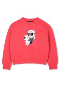 Толстовка KARL LAGERFELD KIDS Sweatshirt, Poppy/Pink