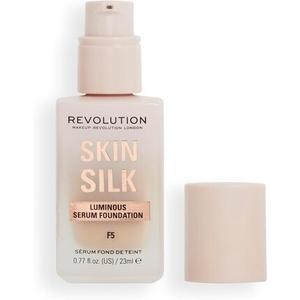 Makeup Revolution Skin Silk Serum Тональная основа от легкого до среднего покрытия с гиалуроновой кислотой 23 мл F5