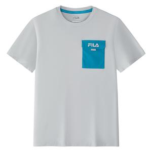 Футболка Outdoor Pocket, цвет light gray, детская FILA KIDS, светло-серый