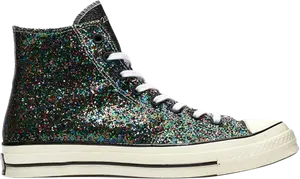 Кроссовки Converse JW Anderson x Chuck 70 Hi Glitter Pack - Black Multicolor, разноцветный