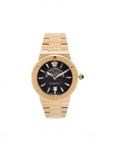 Наручные часы Greca Logo Moonphase 38 мм Versace, черный
