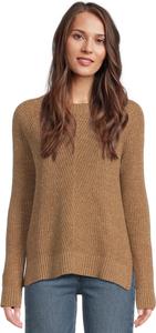 Свитер L.L.Bean Women's Mariner Shaker Mixed-Stitch Sweater Crewneck, Field Khaki Marl