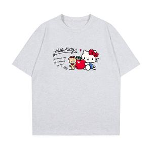 Футболка Hello Kitty Unisex Sanrio, светло-серый