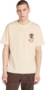 Мужская футболка Timberland с фирменным слоганом на спине, Angora