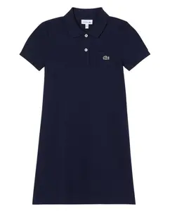 Платье из пике с коротким рукавом для девочки Lacoste, синий