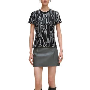 Футболка FW25 Regular женская charcoal gray HERMES, серый