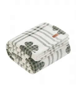 Плюшевый плед Clovers, 127 x 178 см Lucky Brand, зеленый