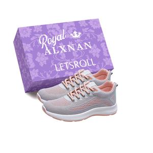 Низкие повседневные туфли женские Alxnan, Pink+Box