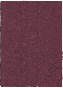 Простыня Biberna "Hermal Biber" хлопковая 180-200х190-200 см,цвет burgund