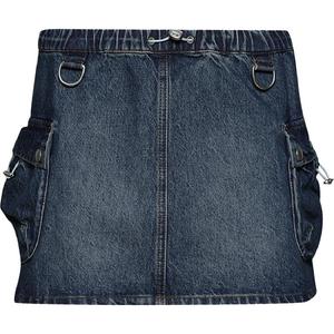 Юбка Coperni Denim Cargo, темно-синий