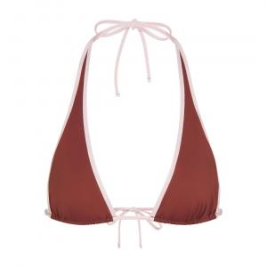 Купальник SKIMS Signature Swim Halter Plunge Bikini, коричневый