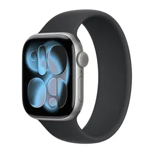 Умные часы Apple Watch Series 11 (GPS), 42 мм, Space Gray Aluminum Case/Black Solo Loop - Size 9