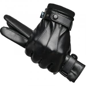 Перчатки из полиуретановой кожи Unisex WARRIOR, черный[hidden style]