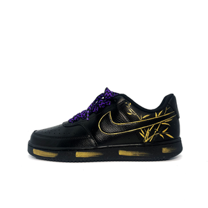Nike Кроссовки Court Vision Golden Bamboo с низким верхом для скейтборда, устойчивые к истиранию, унисекс, черно-золотые