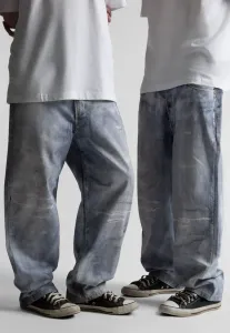 Paint trompe l'oeil casper unisex baggy jeans Wasted Paris, Vintage Blue