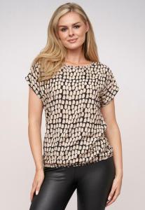 Футболка Cloud 5ive Print T-shirt, Beige Black/Black