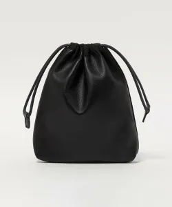 Незаконченная кожаная сумка/Незаконченный кожаный мешок на завязках United Arrows, цвет Black