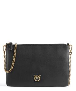 Сумка через плечо Flat Classic из мелкозернистой яловой кожи. Pinko, черный