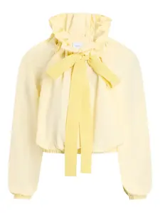 Топ с оборками и завязками Patou, желтый
