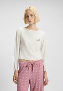 Пижамный топ HUGO Pyjama top, Natural Three/White