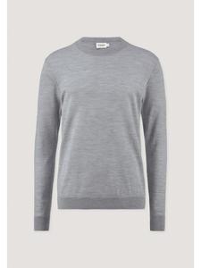 Светло-серый вязаный свитер Hessnatur