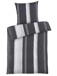 Постельное белье из сирсакера черного цвета Carpe Sonno, 135 x 200 + 80 x 80 см