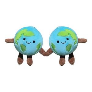 Маленький земной шар с капюшоном стеклянный плюшевый кулон высота 10см Tak Bebe