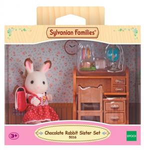 Sylvanian Families, коллекционные фигурки, набор «Сестренка-кролик» и письменный стол